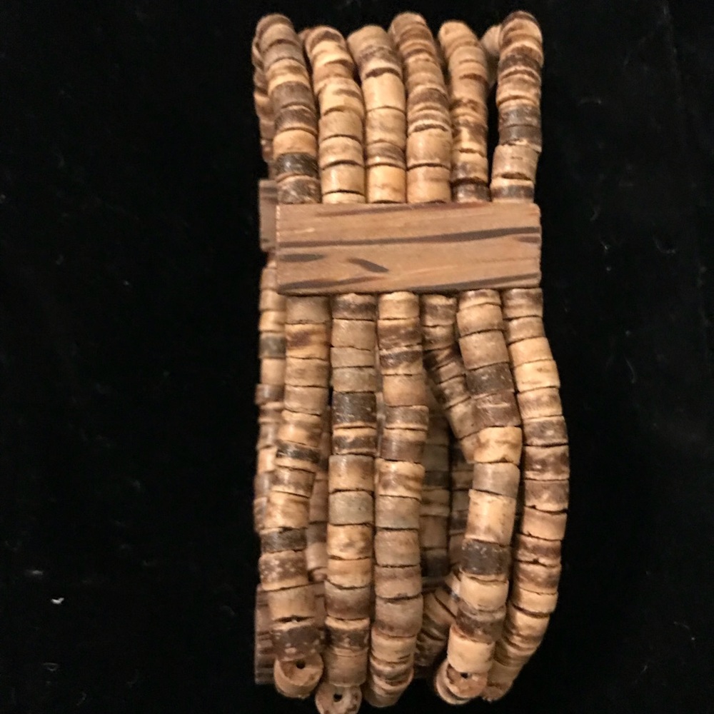 Wood bracelet.
